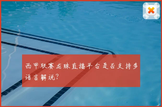西甲联赛龙珠直播平台是否支持多语言解说?