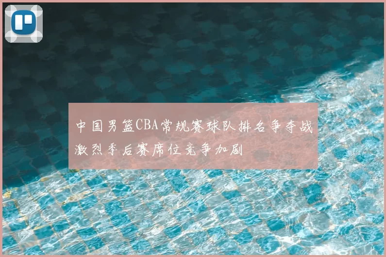 中国男篮CBA常规赛球队排名争夺战激烈季后赛席位竞争加剧